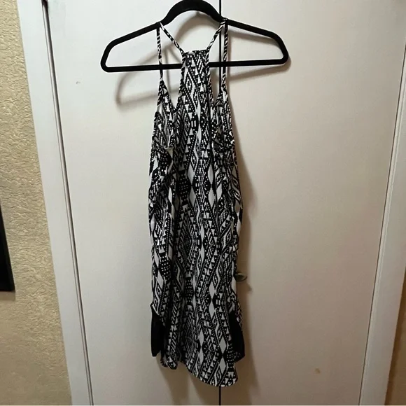 My Beloved Black and White Aztec Pattern Camisole Dress - Picture 7 of 8